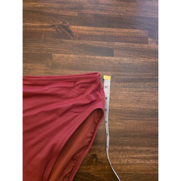 Amazon Essentials Bikini Bottom Brick Red Size XS High Waist Swim Brief NWT - Picture 3 of 6